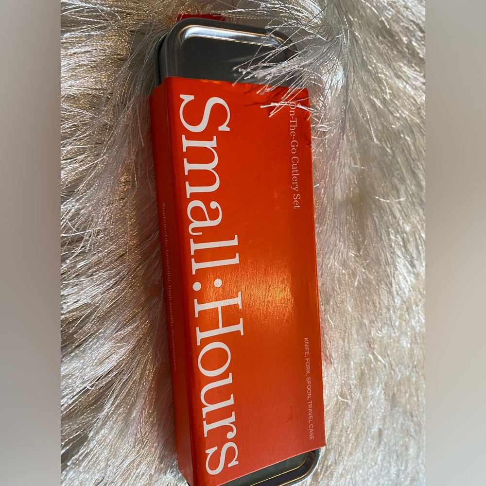 Travel/lunch utensils. Knife may be taken by TSA, perfect for travel or lunch